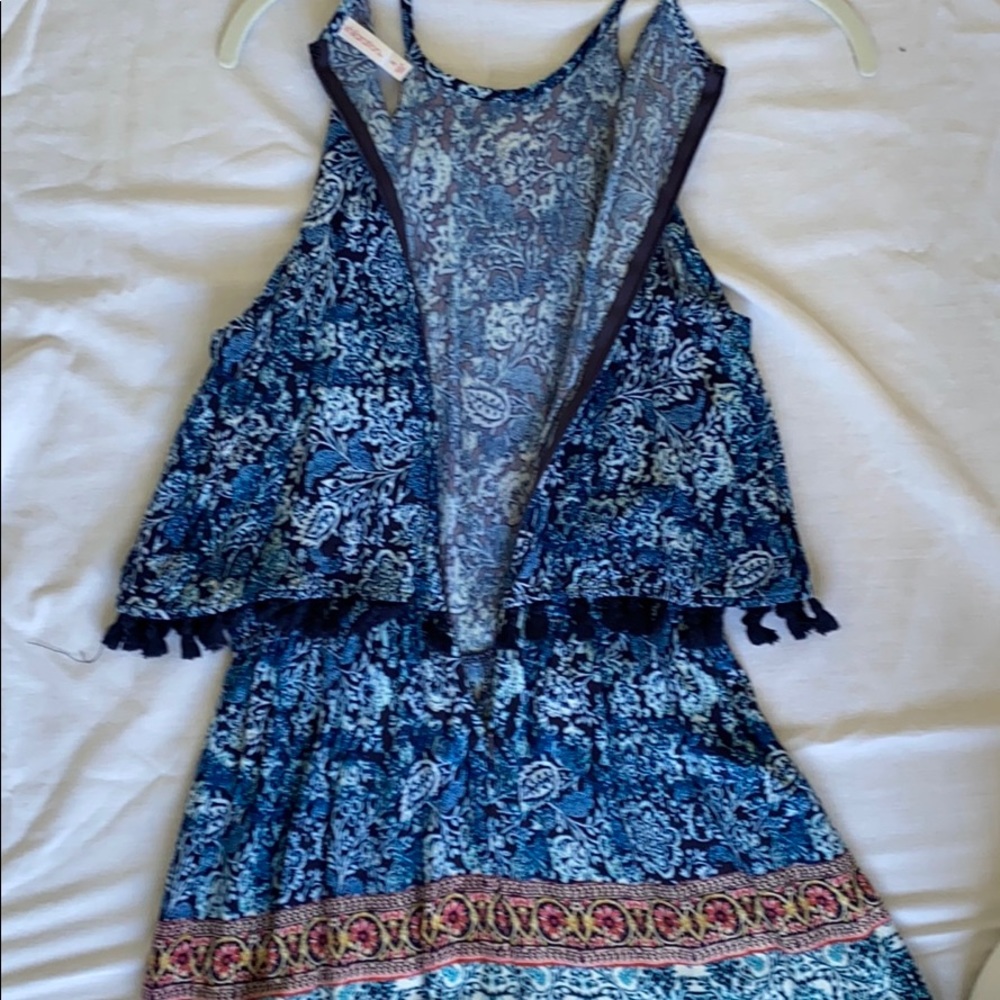 Blue printed romper - Picture 4 of 5